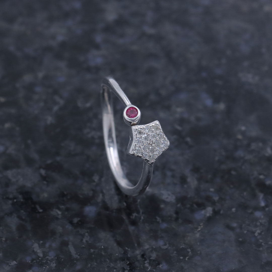 925 sterling silver  Star ring