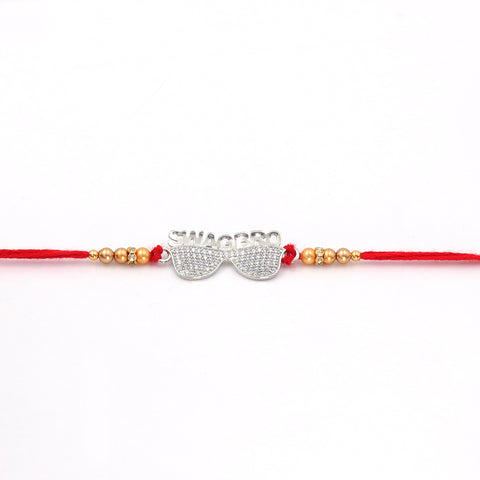 Swage Bro Silver Rakhi For Brother