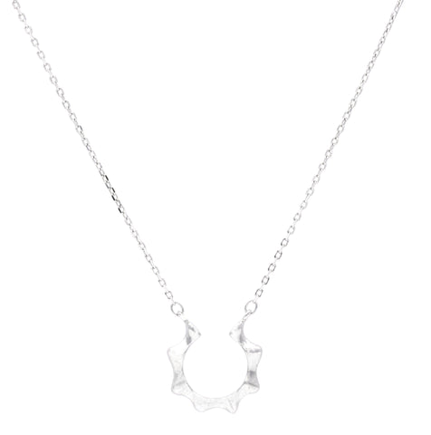 Eri Silvers Textured Circle Daily Ware Pendant Necklace For Women