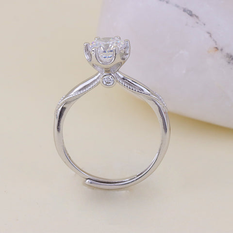925 Sterling Silver Solitaire  Ring for Women