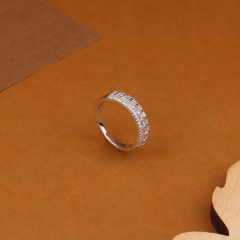 Sparkling Eternity  925  Silver Ring