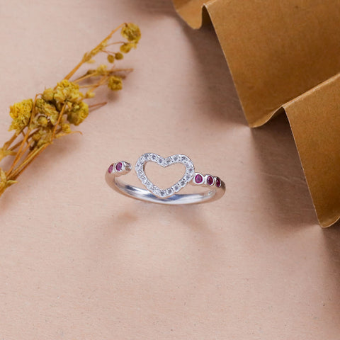 Heart Ring With Adjustable Size