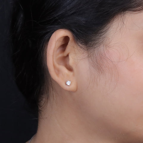 925 Sterling Silver Solitaire Necklace & Earrings Set