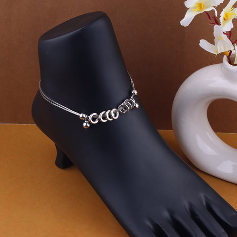 Rings Of Rings Silver Pair Anklet