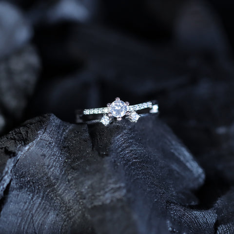 925 Sterling Silver Solitaire Ring for Women