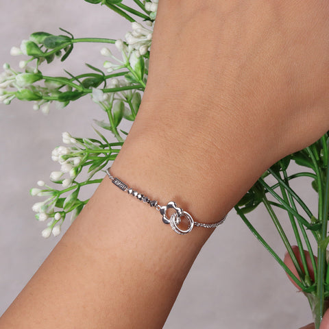 Modern Minimalist Silver Chain Bracelet