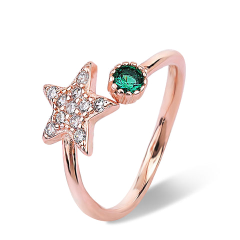 Star ring design with adjustable size