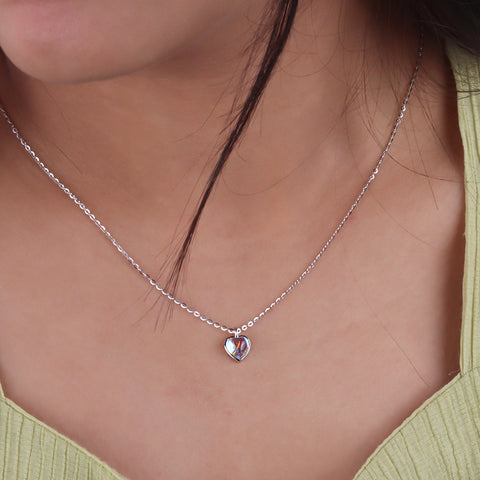 Heart Moonstone Pendant Chain