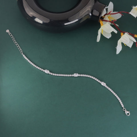 925 Sterling Silver CZ Tennis Bracelet for Women