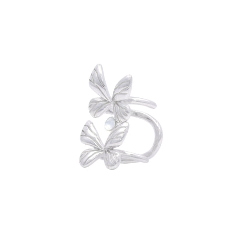 925 Sterling Silver  Butterfly Ear Cuff for Women