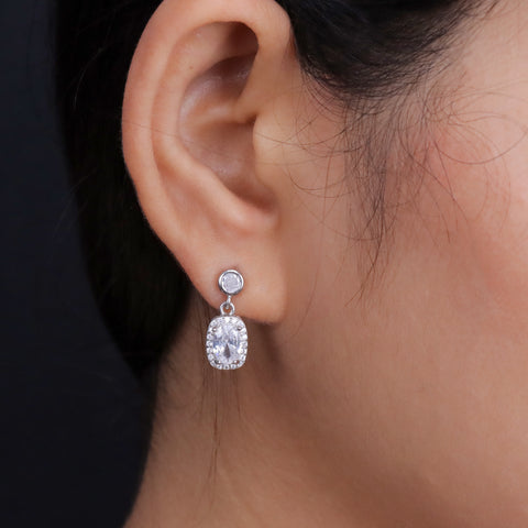 925 silver Sapphire Necklace & Earrings Set