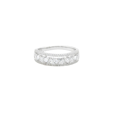 Three-Row Diamond Eternity Ring