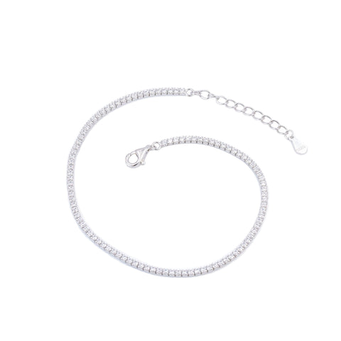 925 Sterling Silver CZ Tennis Bracelet for Women