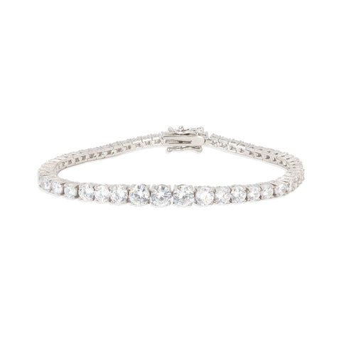 925 Sterling Silver Tennis Bracelet For Women