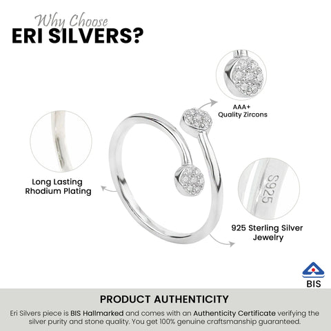 Silver Gap Adjustable Ring