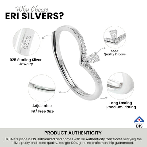 V Shape Ring With Adjustable Size