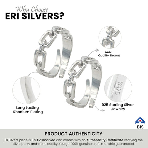 Couple Silver Ring for Valentine