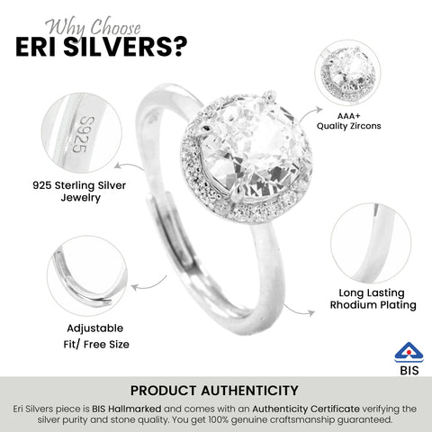 Silver Engagement Ring for Girl