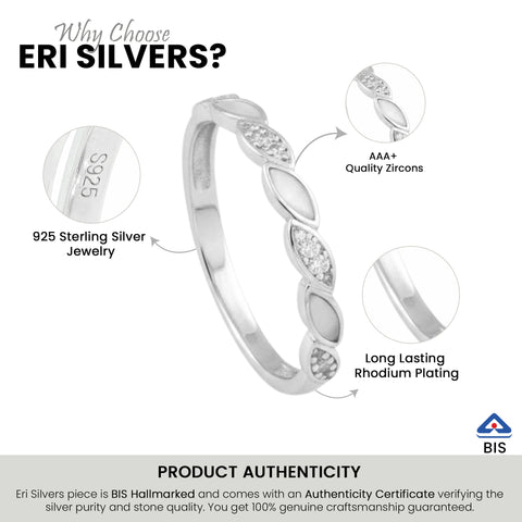 Silver Leaf Adjustable Ring