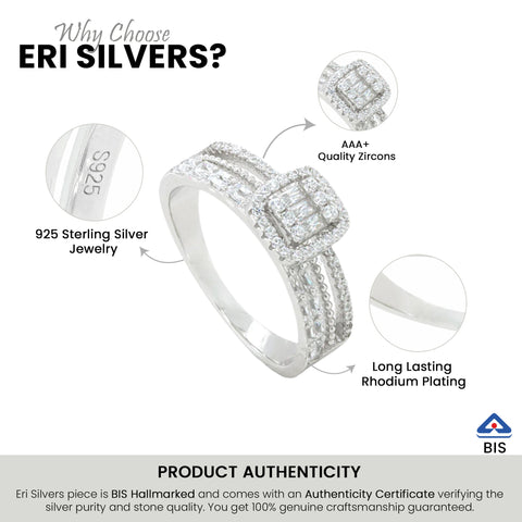 Round Diamond Cluster Wedding Ring