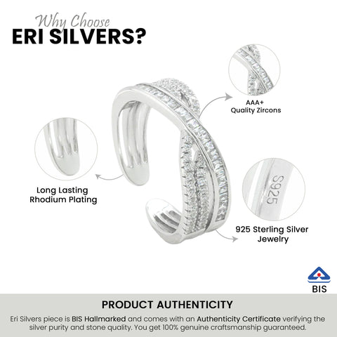 Stylish X-Cross Ring for Girlfriend