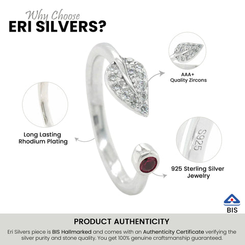 Stunning Silver Leaf Ring