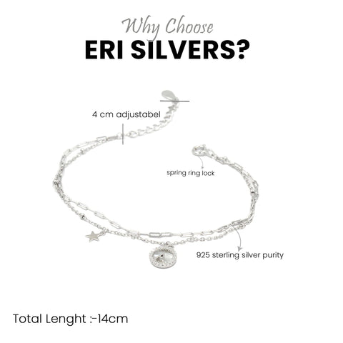 Silver Waterlily Charm bracelet