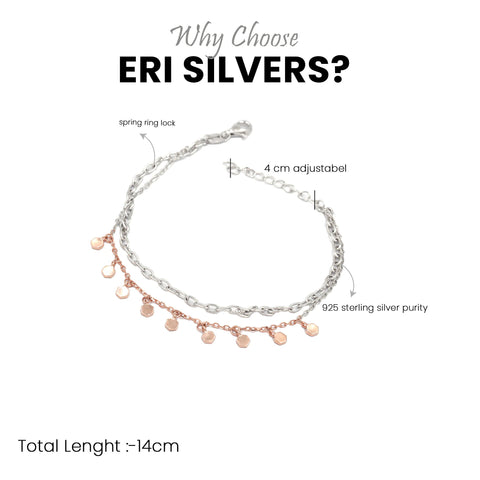 Handcrafted Sterling Silver multy Charm Bracelet