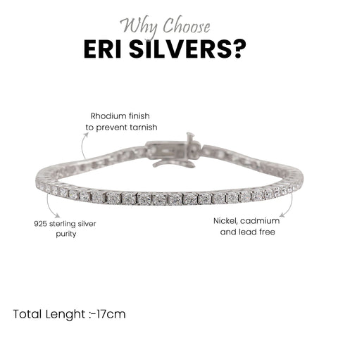 Tennis Silver Bracelet