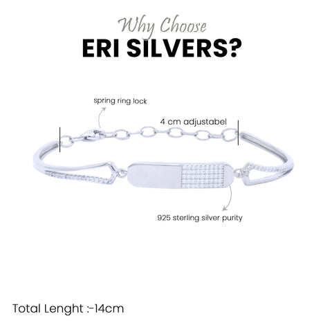 Silver Trendy Fancy Stylish Designer   Bracelet