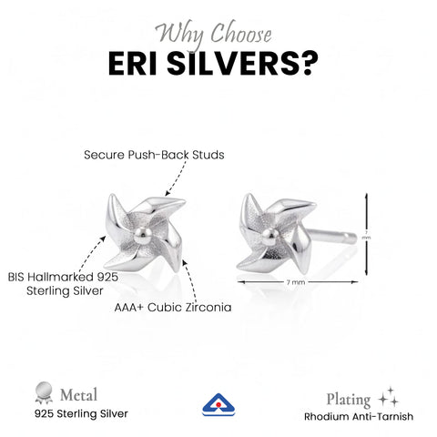 Silver  Stud Earrings for Women