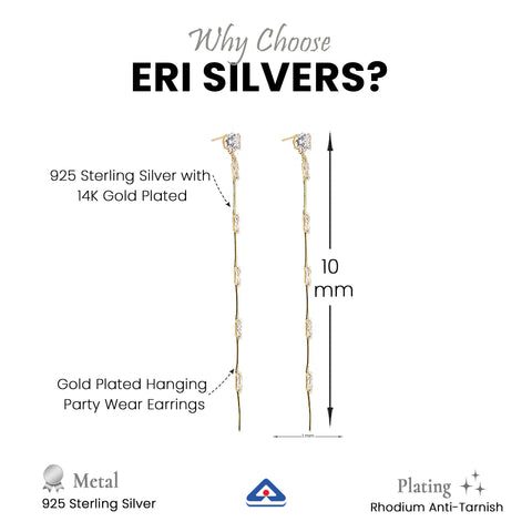 Gold Plated Hanging Earrings