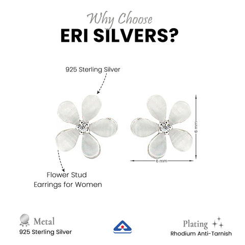 Flower Stud Earrings for Women