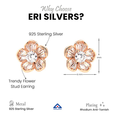 Trendy Flower Stud Earring