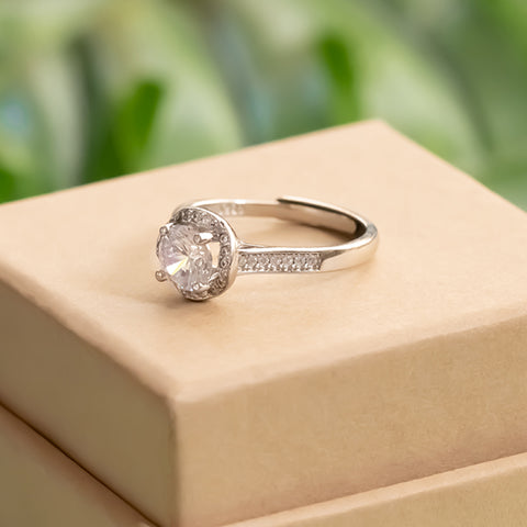 Silver Engagement Ring for Girl