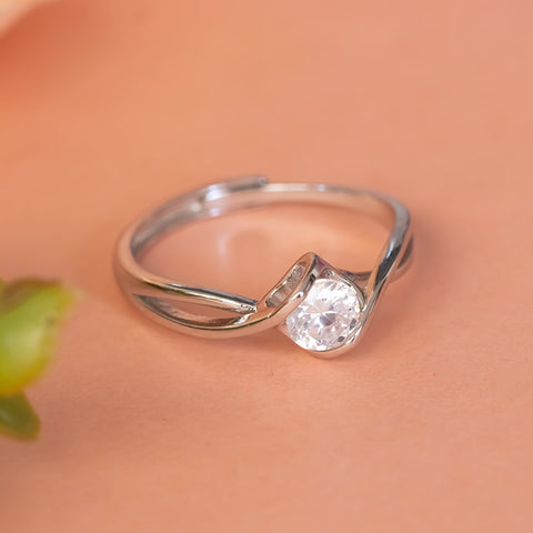 925 Sterling Silver Heart Shape Ring