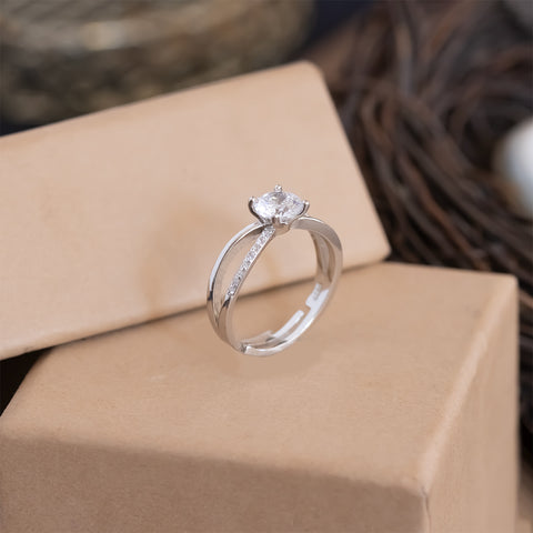 Double Layer Silver Ring