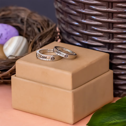 Silver Couple Ring