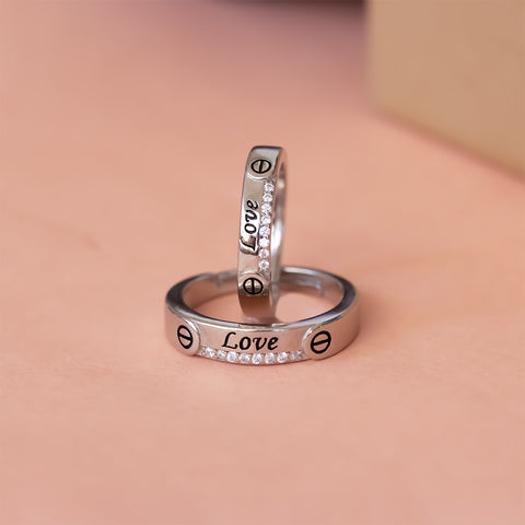 Silver Couple Ring