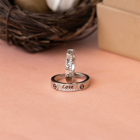 Silver Couple Ring