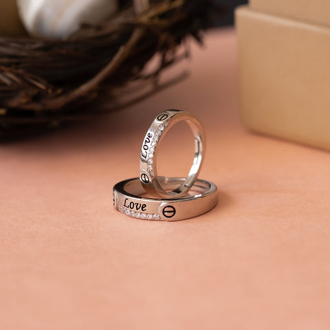 Silver Couple Ring