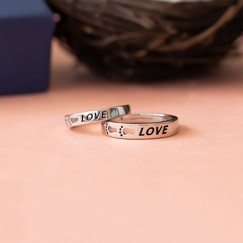 Silver Love Ring