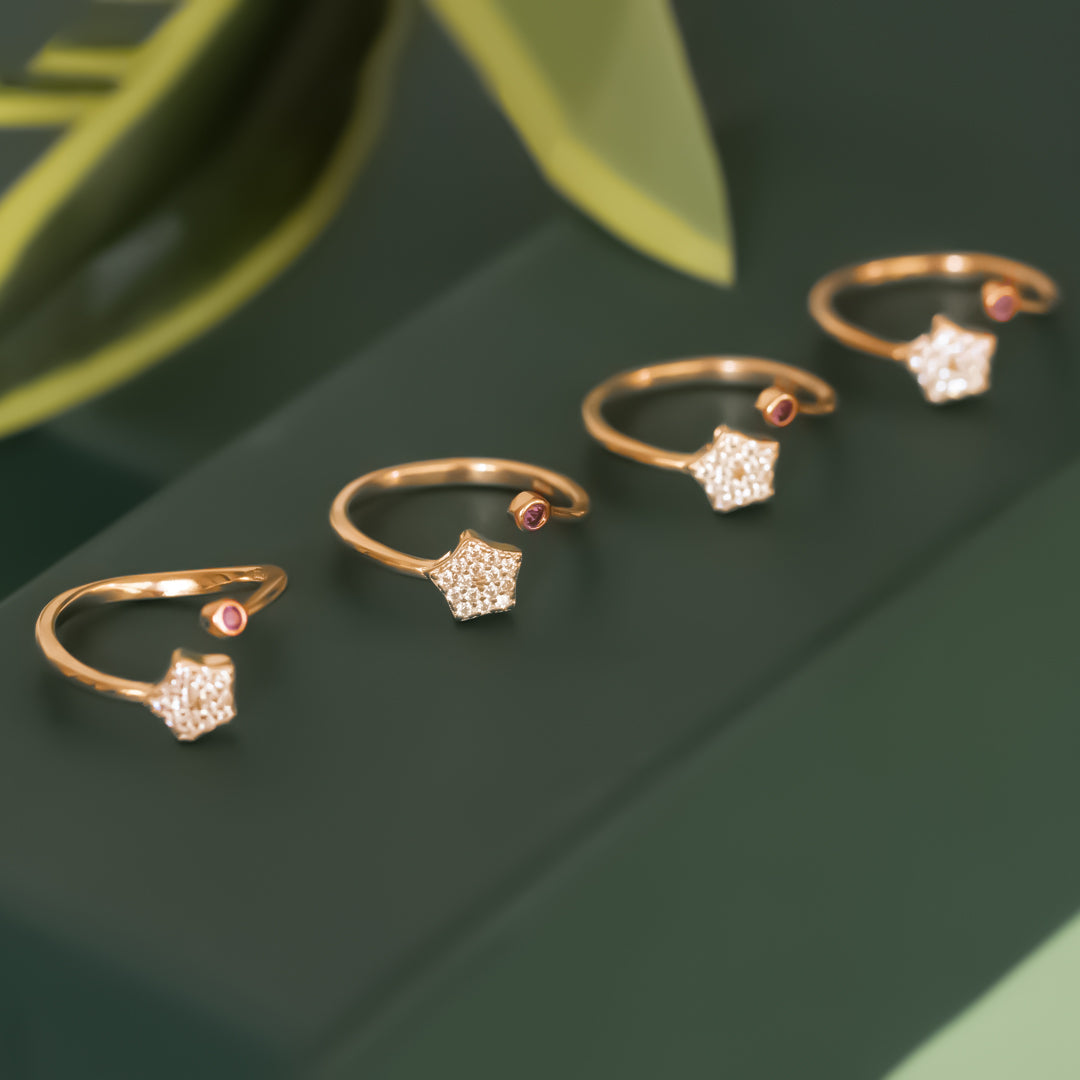Buy Luxury Diamond Rose Gold Ring- Joyalukkas