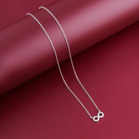 925 Sterling Silver Daily Ware Infinity Pendant Necklace for Women