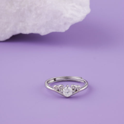 Silver Diamond Ring for Women