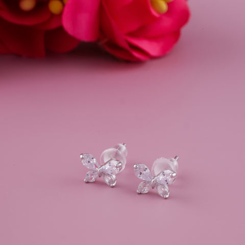Butterfly 92.5 Sterling Silver Earrings For Women