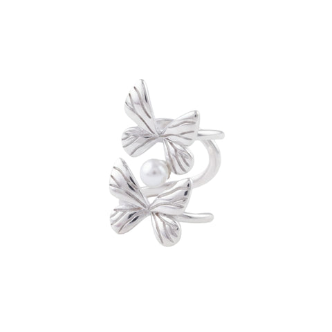 925 Sterling Silver  Butterfly Ear Cuff for Women