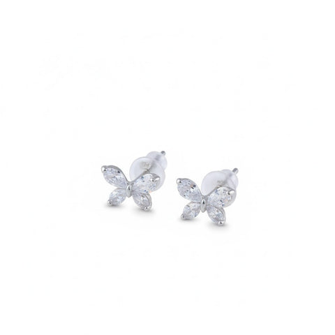 Butterfly 92.5 Sterling Silver Earrings For Women
