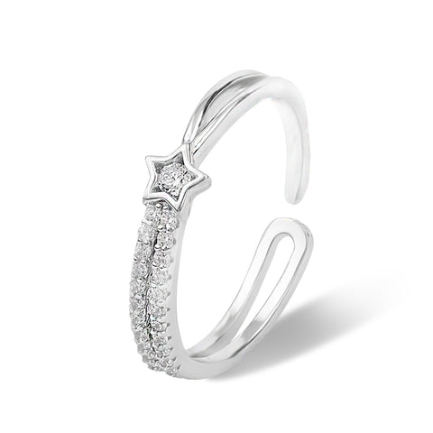 Small star ring with adjustable size