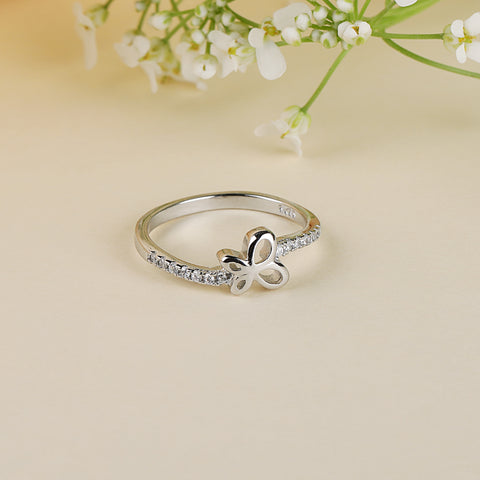 925 Sterling Silver Women's Butterfly Ring